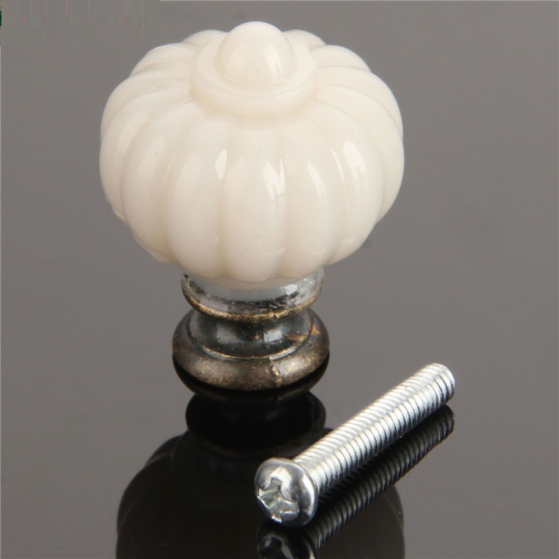 Furniture Hardware Manufacturers - 1Pc Acryl Elfenbein Weiß Kürbis Cabinet