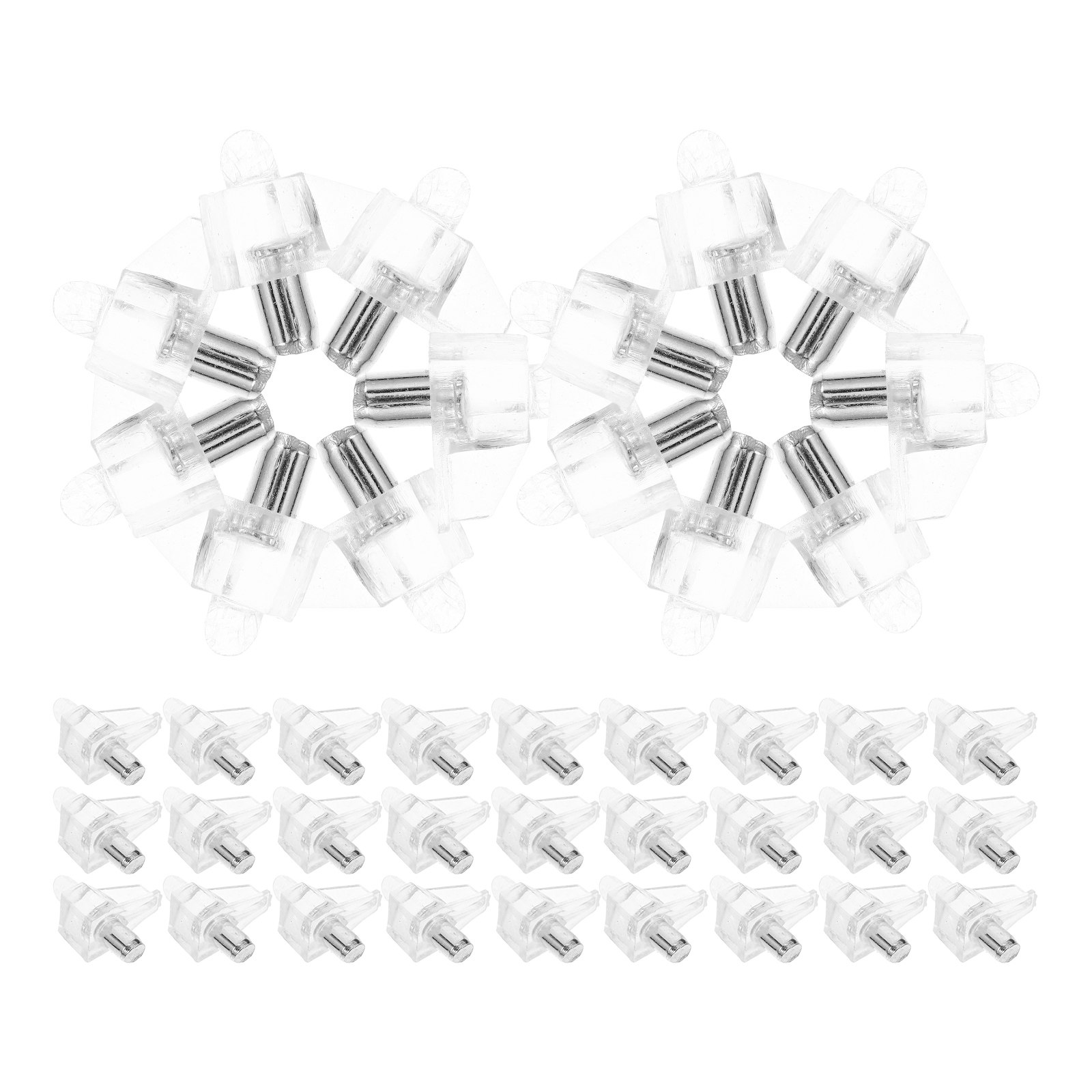 Furniture Hardware Nails - 100 Stück Regalträgernägel, durchsichtige Plattenbefestigungen, Hardware-Zubehör,