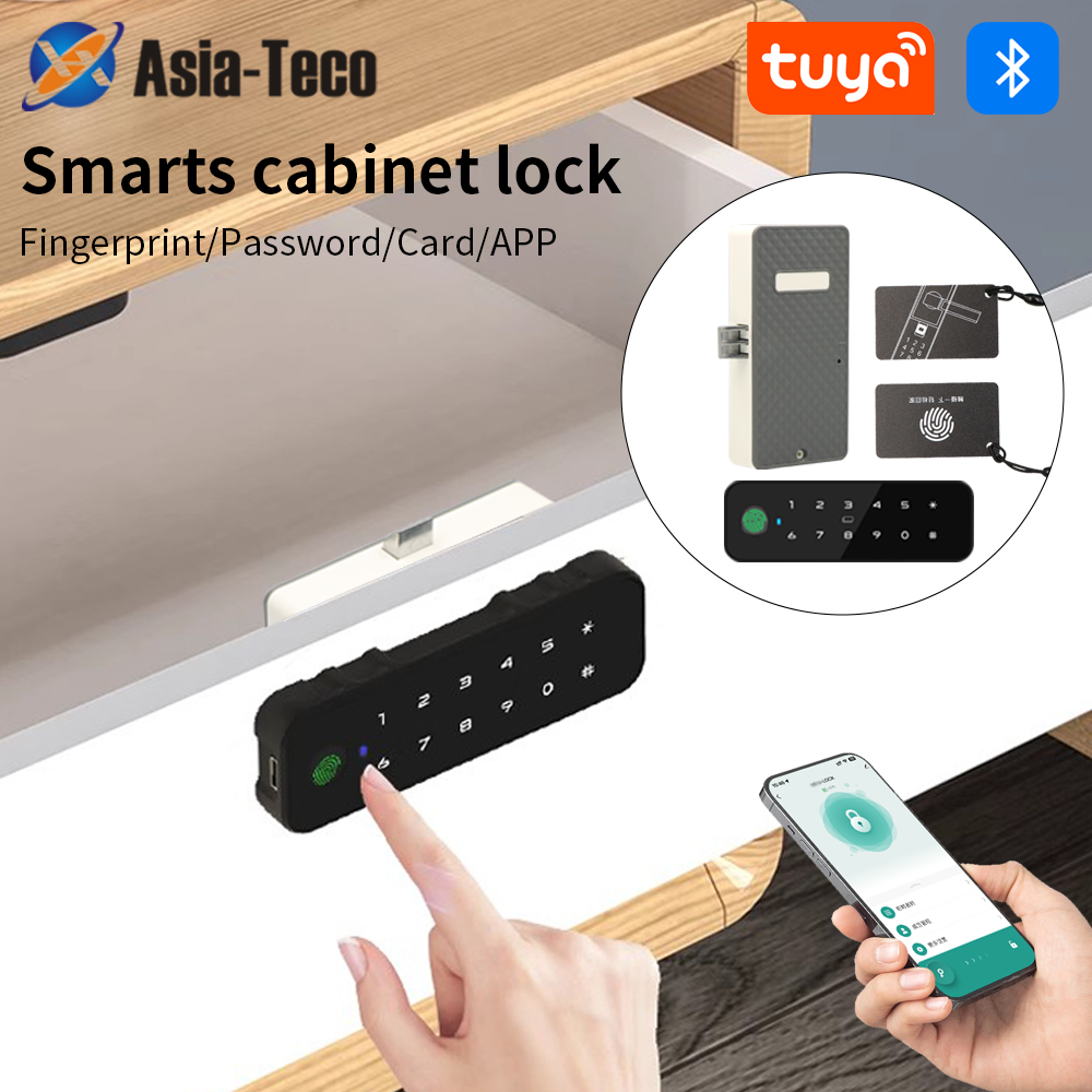 Furniture Hardware Brackets - Tuya Bluetooth Smart Holz Schrank Fingerprint
