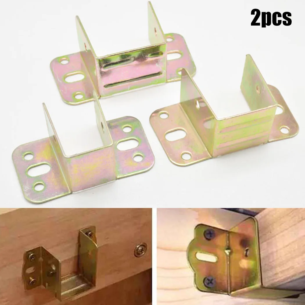 Furniture Hardware Hinges - 2 stücke U Förmigen Metall Bett