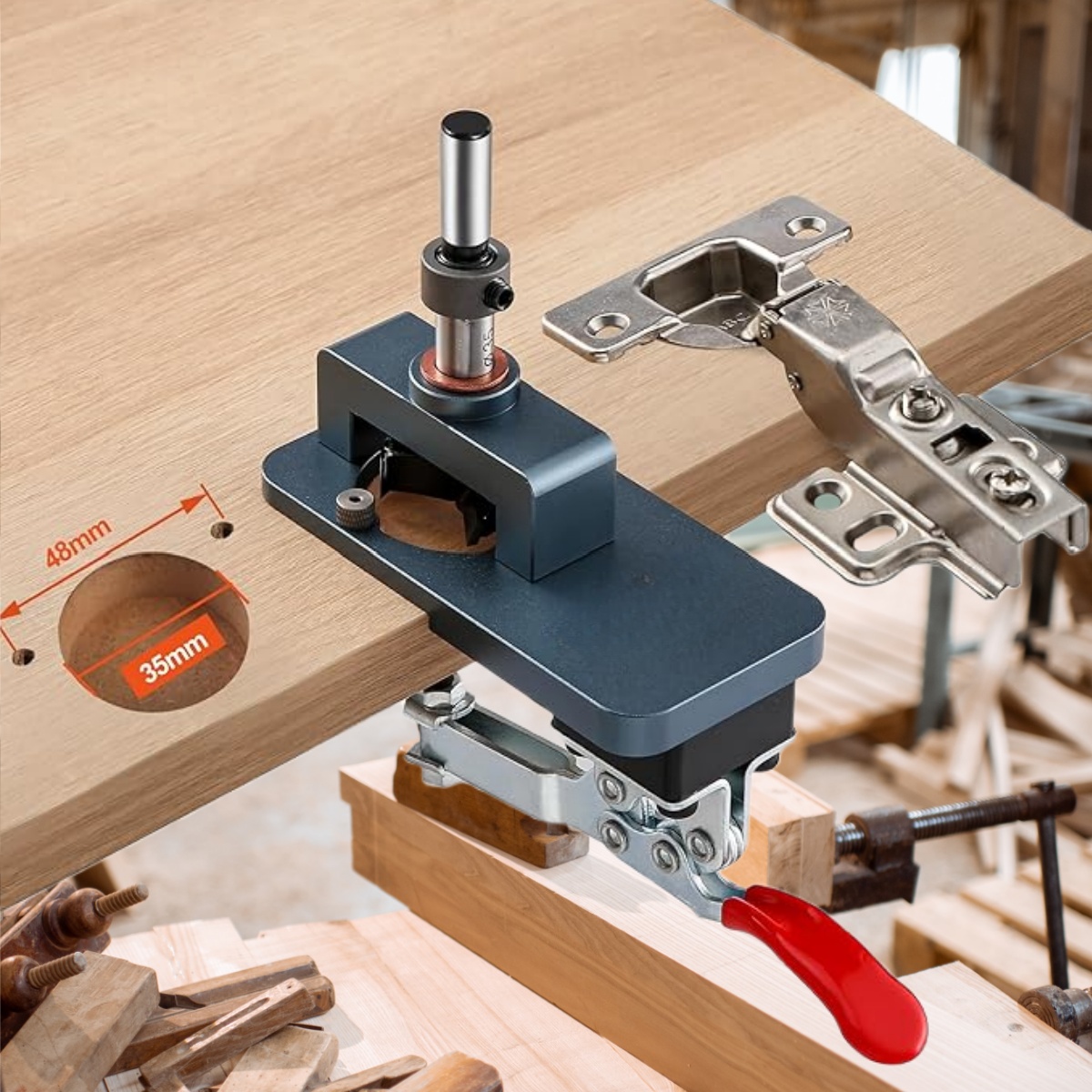Furniture Hardware Hinges - 35-mm-Scharniervorrichtung – Präzise Bohrführung mit verstellbarer