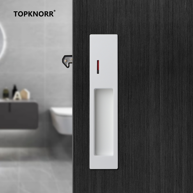 Furniture Hardware Accessories - Unsichtbares Schiebetürschloss Push-Pull-Haken für Holztüren Eingebauter