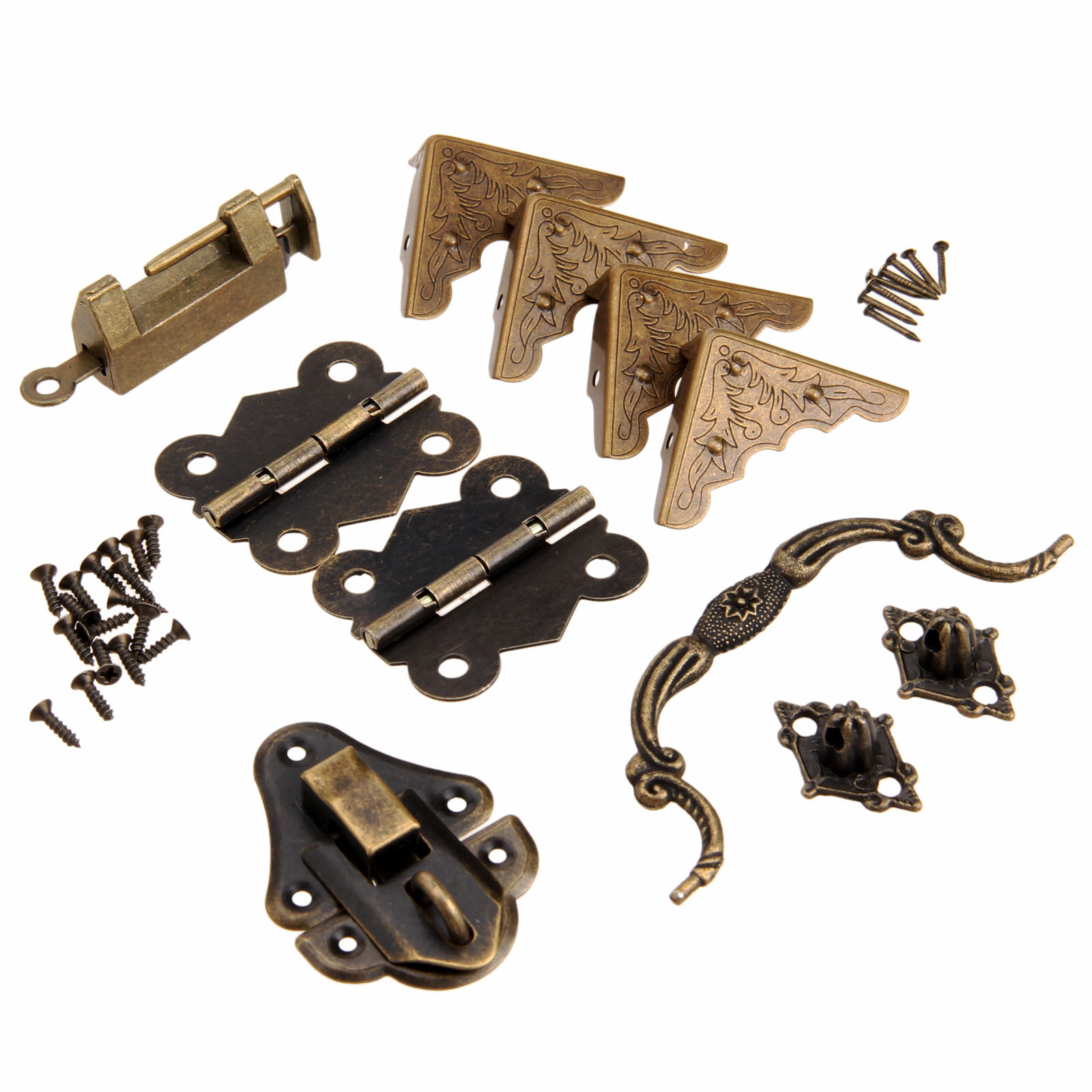 Furniture Hardware Hinges - 9 Teile/satz Möbel Armaturen Chinesischen Messing
