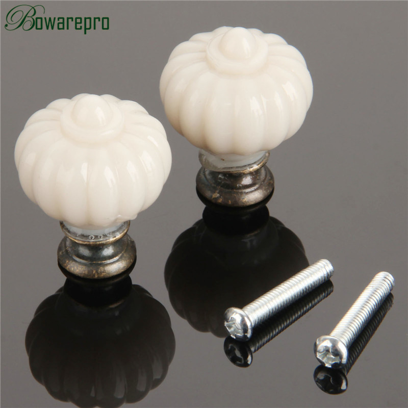 1Pc Acryl Elfenbein Weiß Kürbi – Furniture Hardware Manufacturers Bewertung und Preis