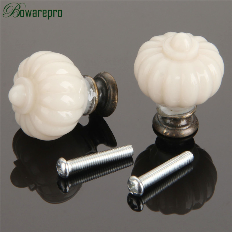 1Pc Acryl Elfenbein Weiß Kürbi – Furniture Hardware Manufacturers Bewertung und Preis