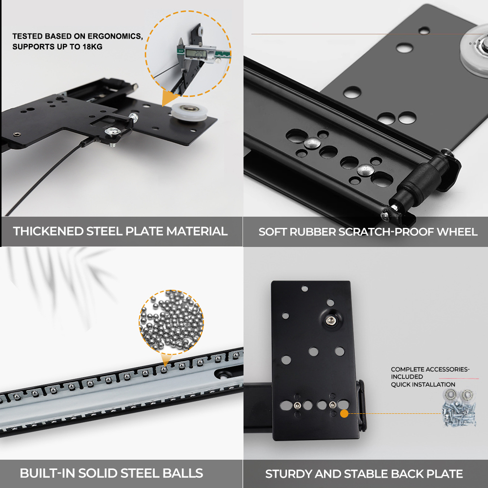 Verstecktes Türschienensystem  – Furniture Hardware Hinges Bewertung und Preis