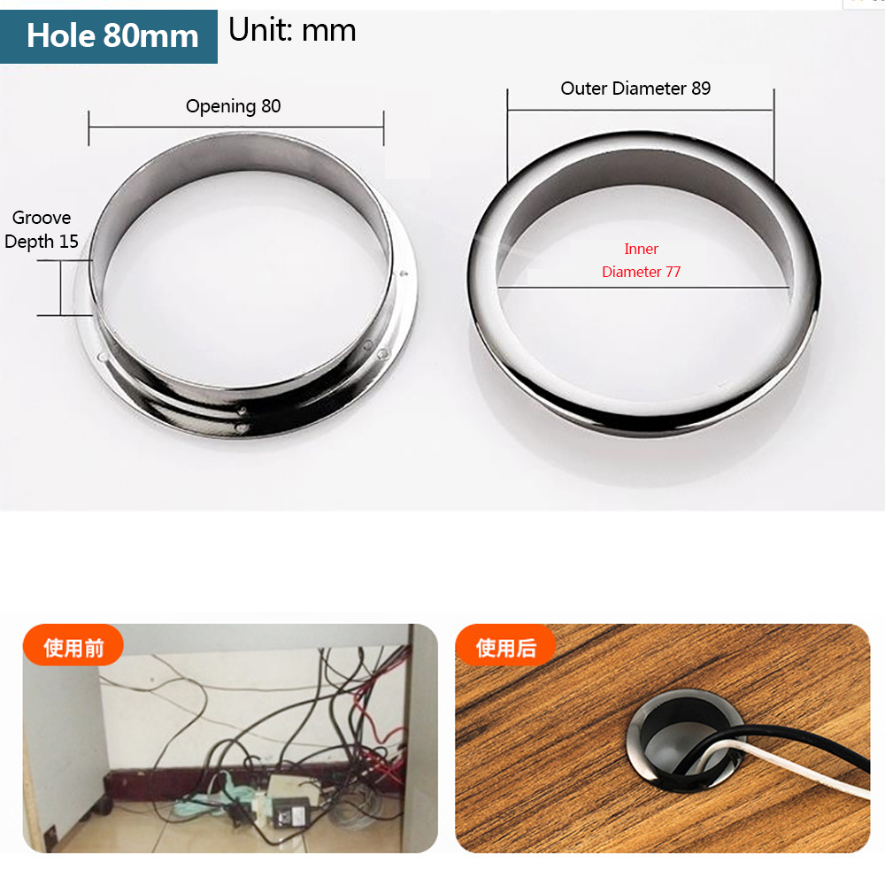 Draht Loch abdeckung Computer  – Furniture Hardware Accessories Bewertung und Preis