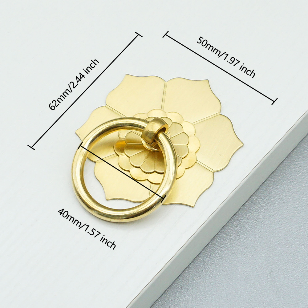 Florale Messing-Schranktürknöp – Unique Furniture Hardware Pulls Bewertung und Preis
