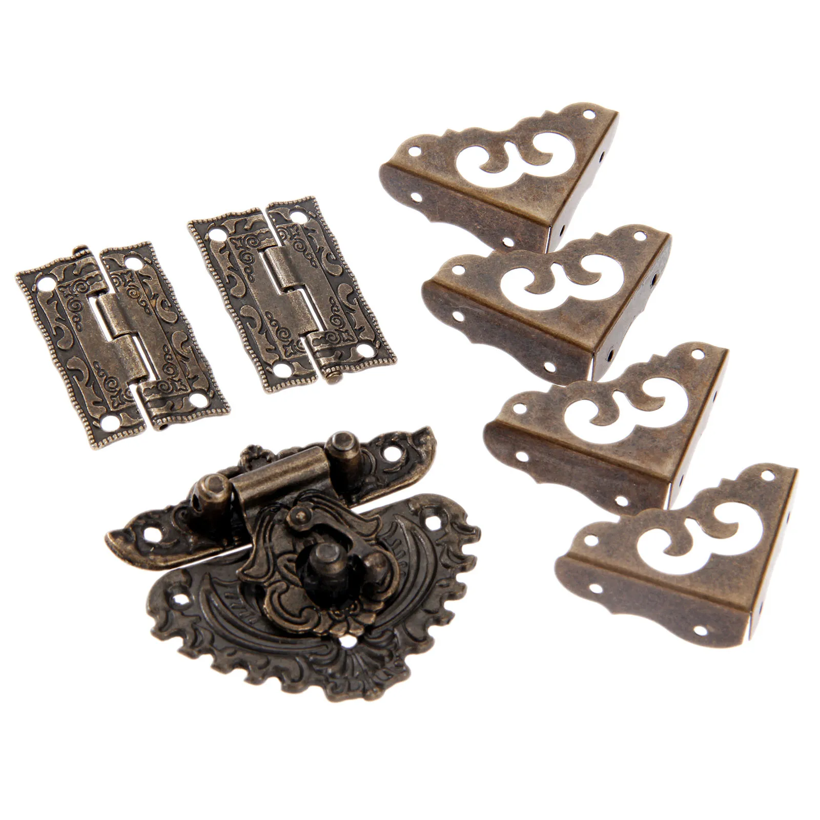 7 teile/satz Antike Bronze Vor – Furniture Hardware Hinges Bewertung und Preis