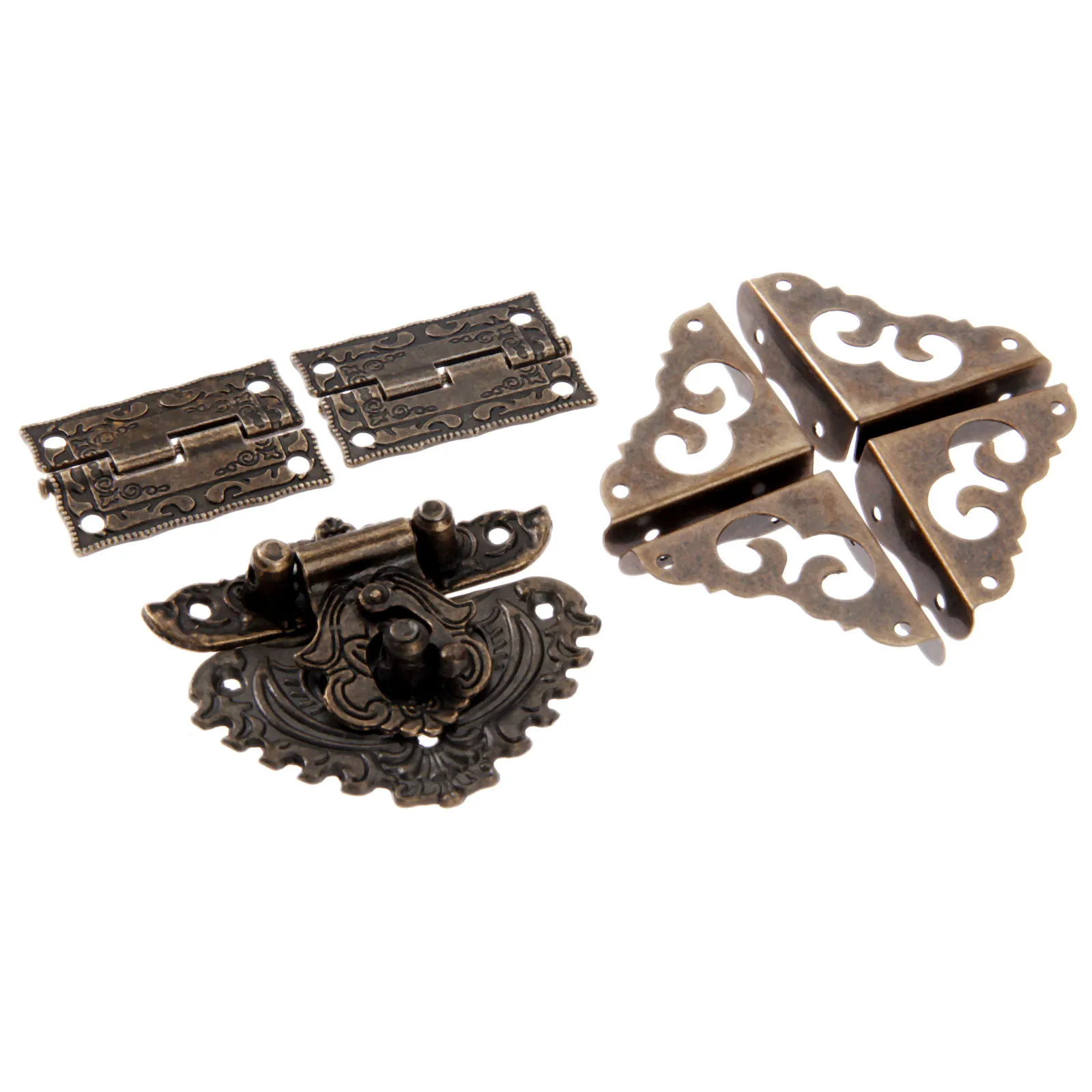 7 teile/satz Antike Bronze Vor – Furniture Hardware Hinges Bewertung und Preis