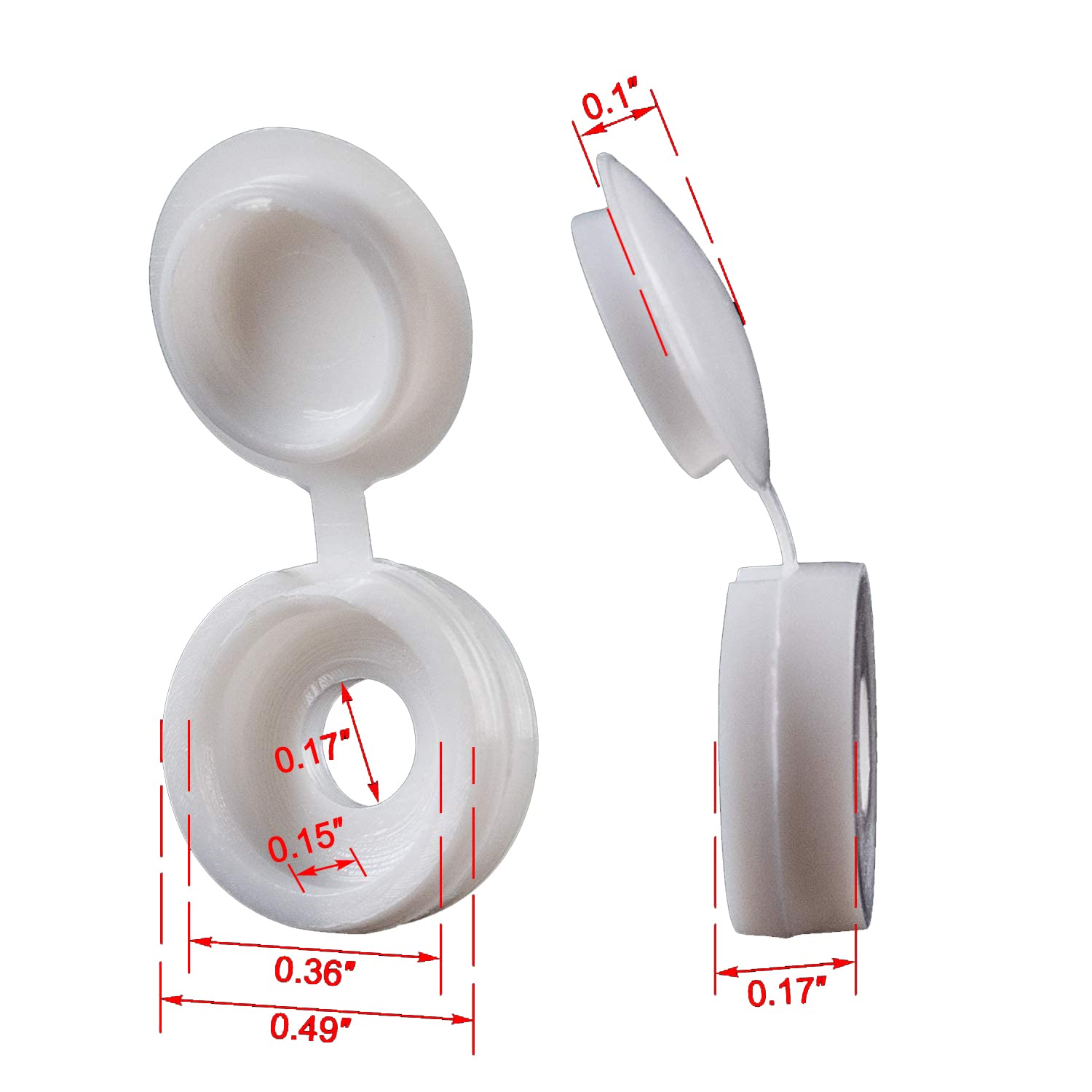 Weiß Klapp Kunststoff Schraube – Furniture Hardware Hinges Bewertung und Preis