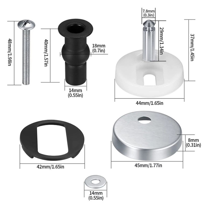 2 Stück WC-Sitzscharniere, obe – Furniture Hardware Hinges Bewertung und Preis
