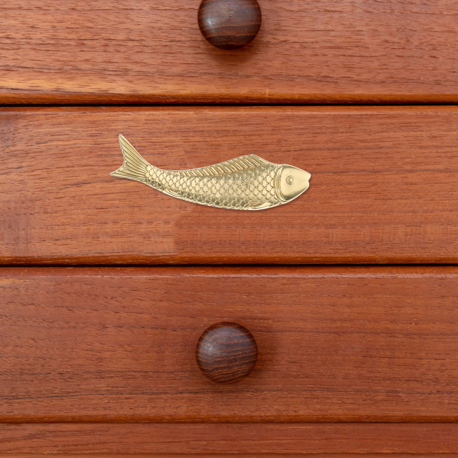 Fischförmige Messing-Schrankgr – Unique Furniture Hardware Pulls Bewertung und Preis