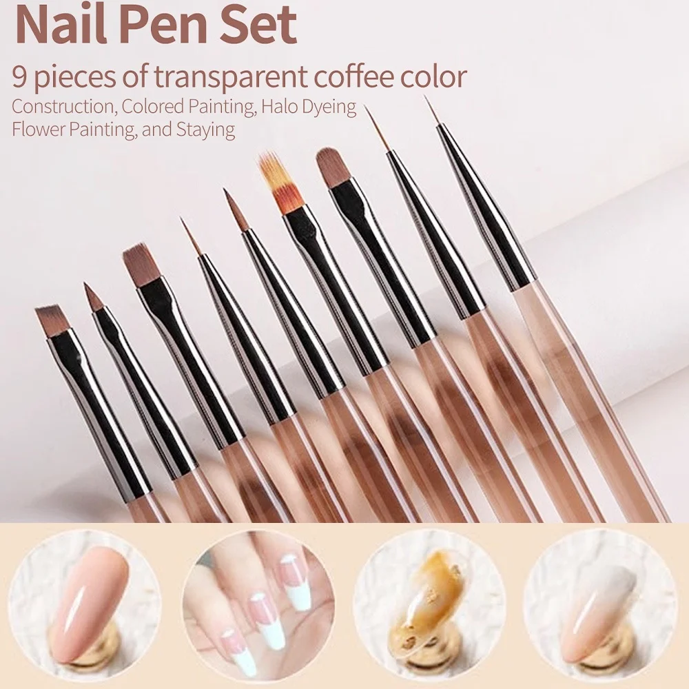 9PCS Nagel Pinsel für Nail art – Furniture Hardware Nails Bewertung und Preis