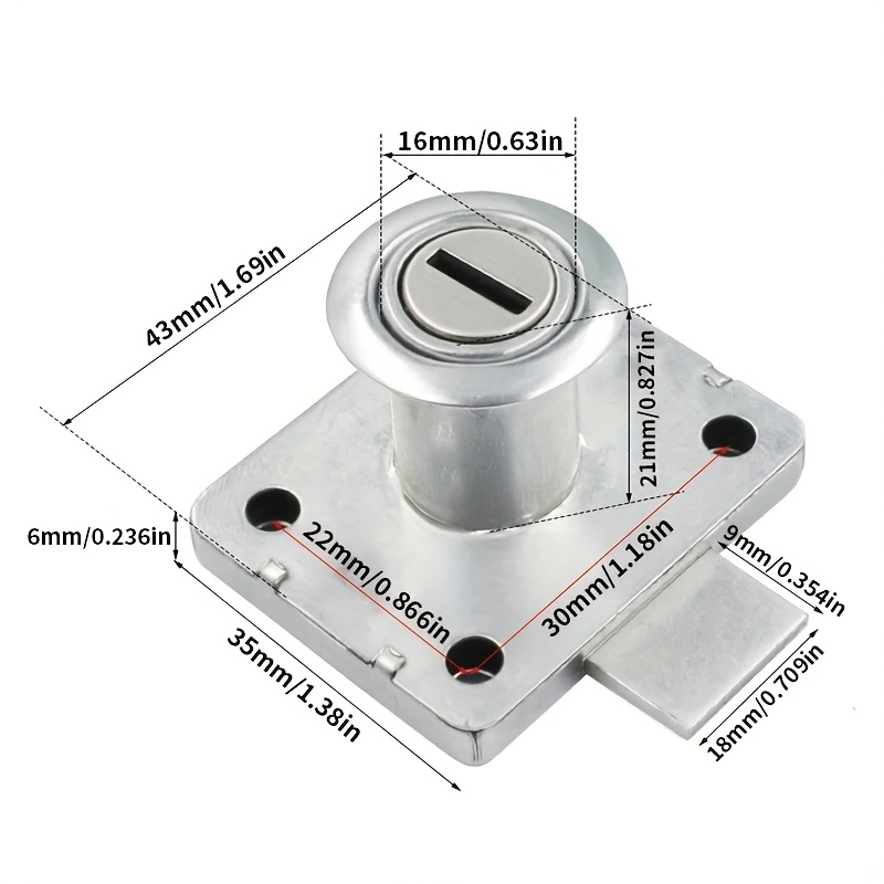 Schrank- und Schubladenschlöss – Furniture Hardware Cam Lock Bewertung und Preis