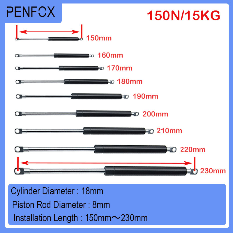 1 Stück 150-230mm 15kg/150N Au – Furniture Hardware Hinges Bewertung und Preis